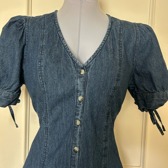 Sim & Sam Denim Button-Up Dress. Size XL. - Picture 3 of 8